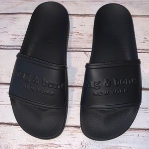 Rag and bone black pool slides